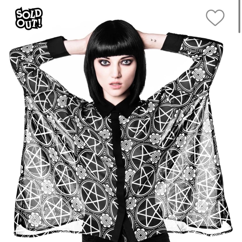 Killstar Pentagram Chiffon shirt